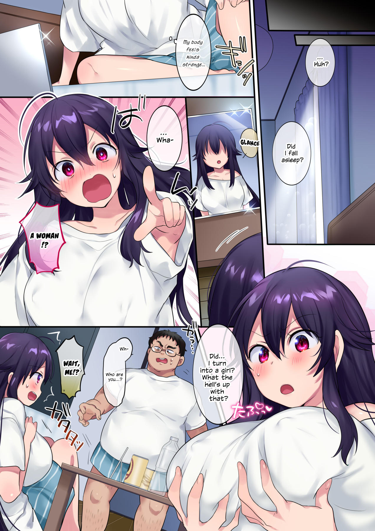 Hentai Manga Comic-TS Doppelganger-Read-4